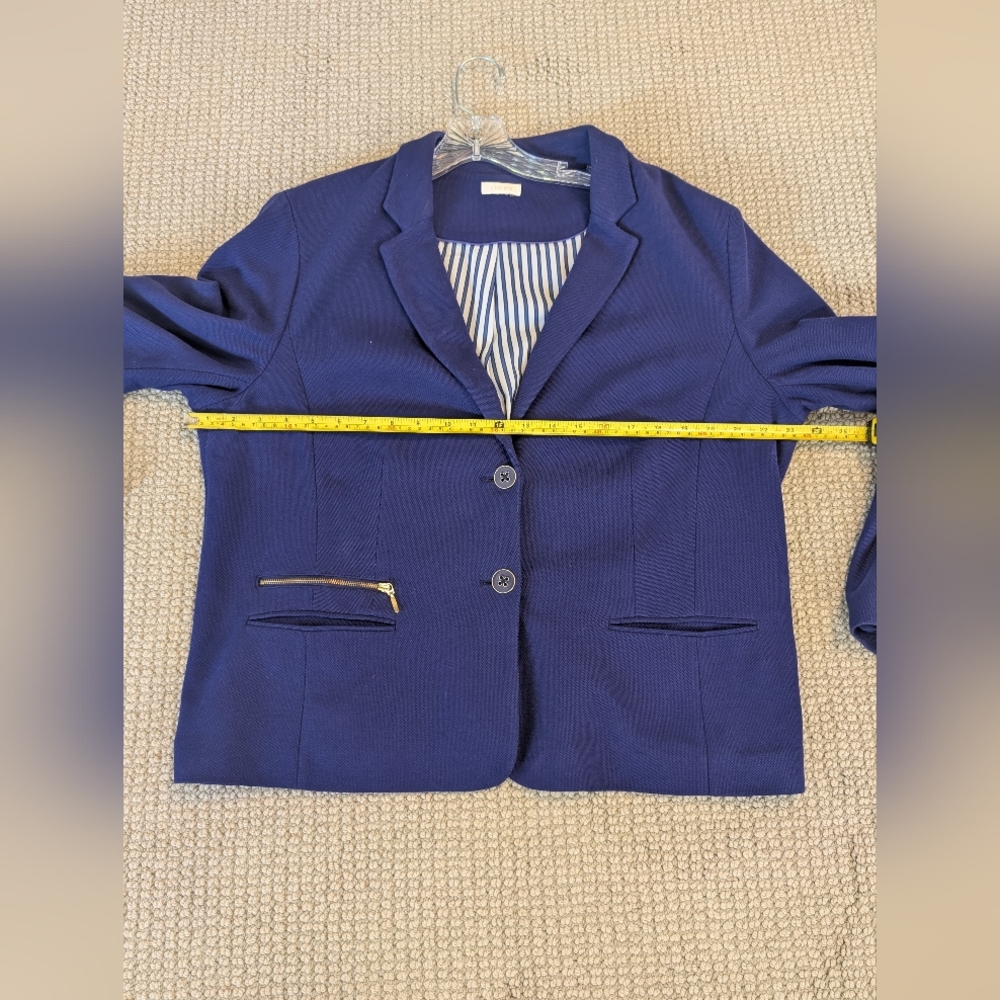 Chico's Purple Two-Button Blazer - image 4